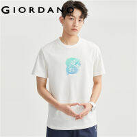 GIORDANO Men Li Jia Series T-Shirts Fashion Print Summer Tops 100% Cotton Short Sleeve Crewneck Comfort Casual Tee 91093042