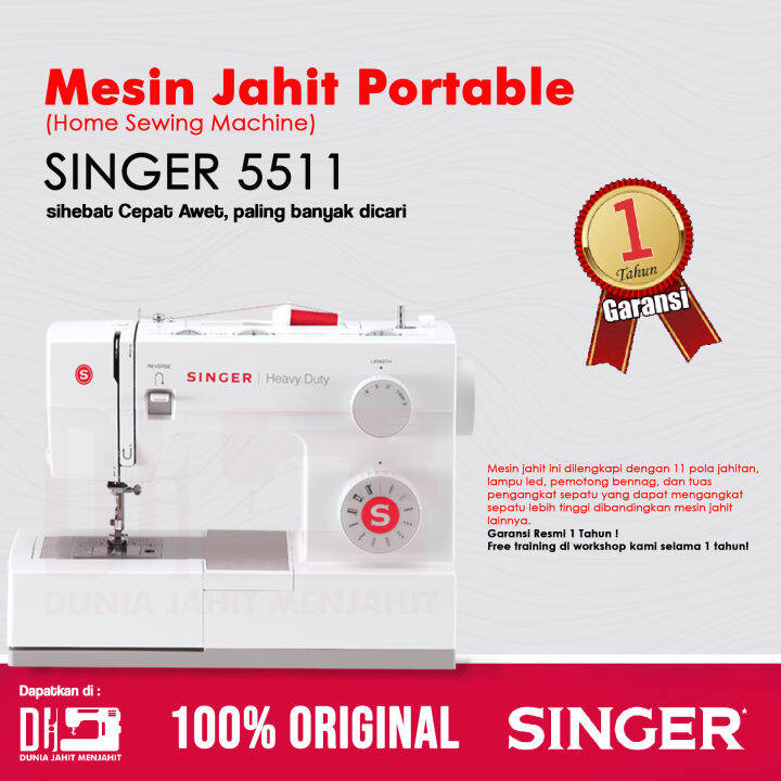 Mesin Jahit SINGER 5511 Scholastic Heavy Duty Series (Portable) Lazada Indonesia