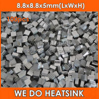 WE DO HEATSINK 100pcs 8.8x8.8x5mm Ram Heatsink Aluminium Chipset Aluminum Heat Sink Fans &amp; Cooling For Sale