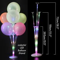 LED Light Balloons Stand Glow LED Baloon Column for Baby Shower Birthday Party Decor Wedding Ballon Stand Accessories Balloons