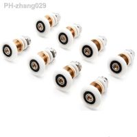 8 PCS 20/23/25/27mm Diameter Shower Glass Sliding Door Hanging Wheel Roller Bathroom Sliding Cabinet Eccentric Pulleys