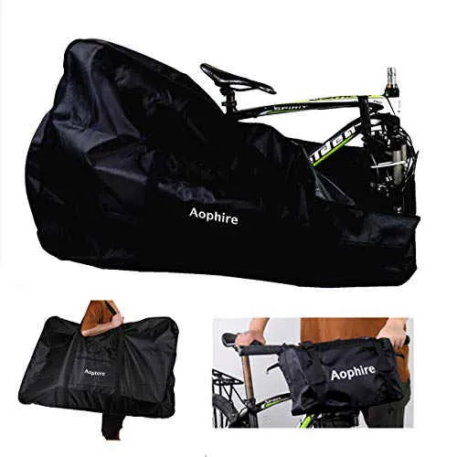 Richkasun Road Bike Travel Bag Bicycle Travel Case Thick Bike Carry Bag,Folding Bike Box for Air
