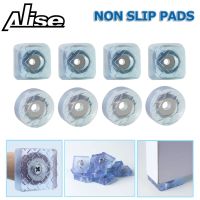 ﹍ 20pcs Rubber Transparent Non-slip Chair Leg Caps Feet Pads Sofa Foot Covers Floor Furniture Legs Protector Pad with Screws