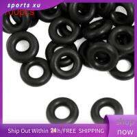 SPORTS XU 100ชิ้น/เซ็ตหนอนอุปกรณ์กีฬา Rig ปลากัด O-Rings ชุดหลากหลายปะเก็นซีลยางสีดำ