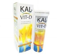 KAL-VIT-D Effervescent เม็ดฟู่ละลายน้ำ บำรุงข้อและกระดูก (หลอด 10 เม็ด)