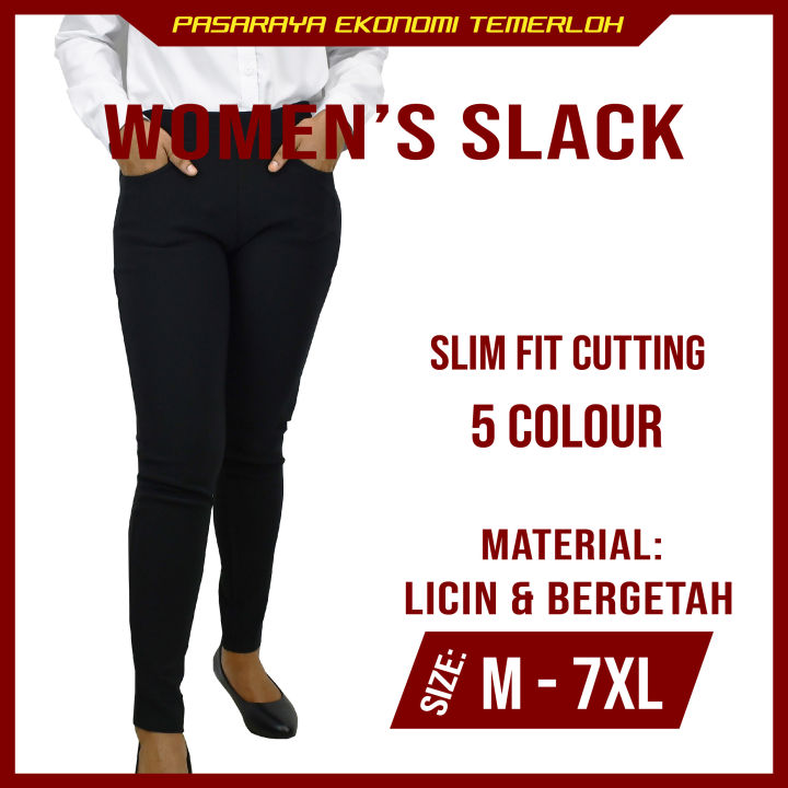 SLACK WOMEN'S PANTS 914-1 CUTTING SLIMFIT SELUAR SLEK WANITA | Lazada