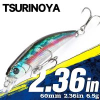 CFOREGT TSURINOYA INTRUDER 60S Minnow จมเหยื่อตกปลาปลาเทราท์60Mm 6.5กรัมชุดสูทชายแฉกปลาเทราท์น้ำหนักคงที่เหยื่อแบบแข็งปลอมเหยื่อรุ่นใหม่