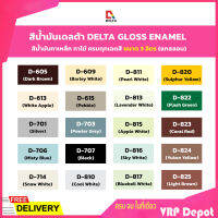 สุดคุ้ม # สีน้ำมันDELTAขนาด 3 ลิตร เงา