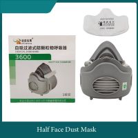 ;.[- Half  Dust  With Filters Reusable Dust Proof Respirator Ruer For DIY Polishing Work Safety Tool Daily Haze Protection