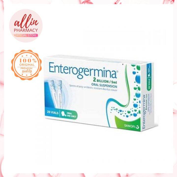 Enterogermina 2 billion/5ml Oral Suspension 20 vials (EXP 11/24) Lazada