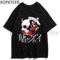 Yabami Kakegurui Yumeko Harajukuแฟชั่นTshirtผู้ชายผู้หญิงรอบคอเสื้อHipster Funnyพิมพ์เสื้อT Streetwear Tops Tee S-5XL