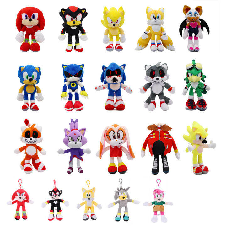 New Full Series Sonic Doll SuperSonic Sonic Hedgehog Plush Toy Factory ...