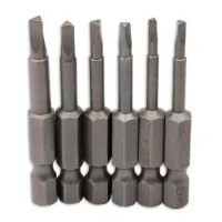 6Pcs S2 Alloy Steel Triangular Screw Bits Magnetic Screwdriver Bit Set Anti Slip Triangle Screw Head 1.8/2.0/2.3/2.5/2.7/3mm Drills  Drivers