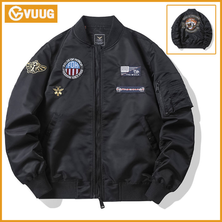 VUUG Autumn/winter Jacket Windbreaker Waterproof Tiger Head Embroidery ...