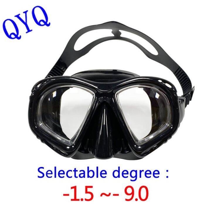 QYQ Snorkeling mask optical myopia diving glasses adult universal power