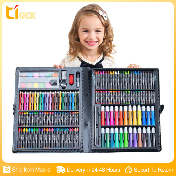 208 Pcs Kids Art Set Deluxe Drawing Set, Painting, Drawing & Art Supplies  For Girls Boys Teens Artist, Double Sided Drawing_g