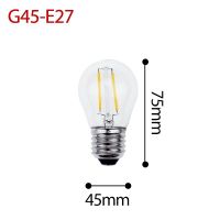 ไส้หลอดไฟไฟ LED เอดิสันย้อนยุคโคมไฟ E14 E27 4W 6W 220V-240V หลอดไฟ C35 G45 ST64 A60 G80 G95แก้วหลอดไฟเทียนสไตล์วินเทจหลอดไฟ LED