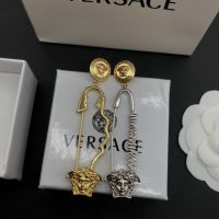 【คลังสินค้าพร้อม】Original Versace ต่างหูแฟชั่นผู้หญิงเครื่องประดับต่างหูแบรนด์คุณภาพสูงต่างหูจำกัดเวลา Ultra-Low Price