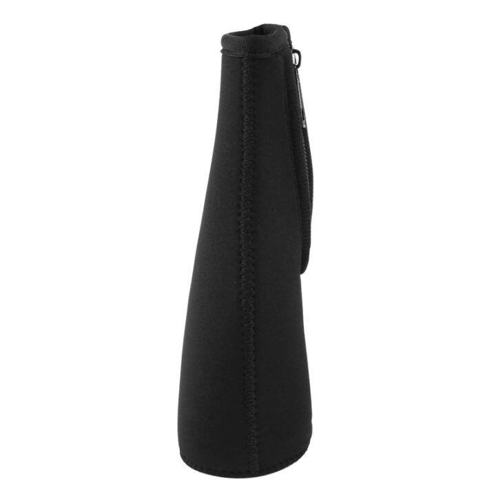 beer-bottle-cooler-sleeves-keep-drink-cold-zip-up-extra-thick-neoprene-insulated-sleeve-cover-black