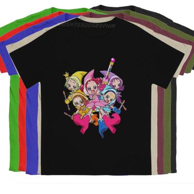 Cute Girls Mens T-shirts Ojamajo Doremi Harukaze Anime Vintage Tee Shirt Men T Shirts Camisas T-Shirt Pure Cotton Big Sale