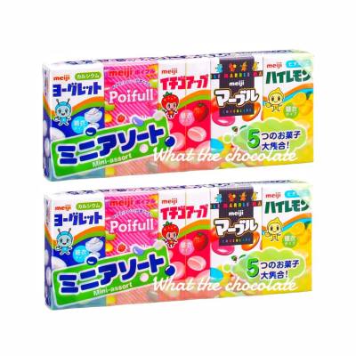 Meiji choco&amp;candy รวมช็อคโกแลต/ลูกอมเมจิไซส์มินิ 5 แบบ