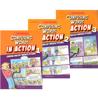 Easy to confuse words produced by Xuele scholastic in action blending words easy to learn English inside and outside the picture 3 comic books Illustrated English original