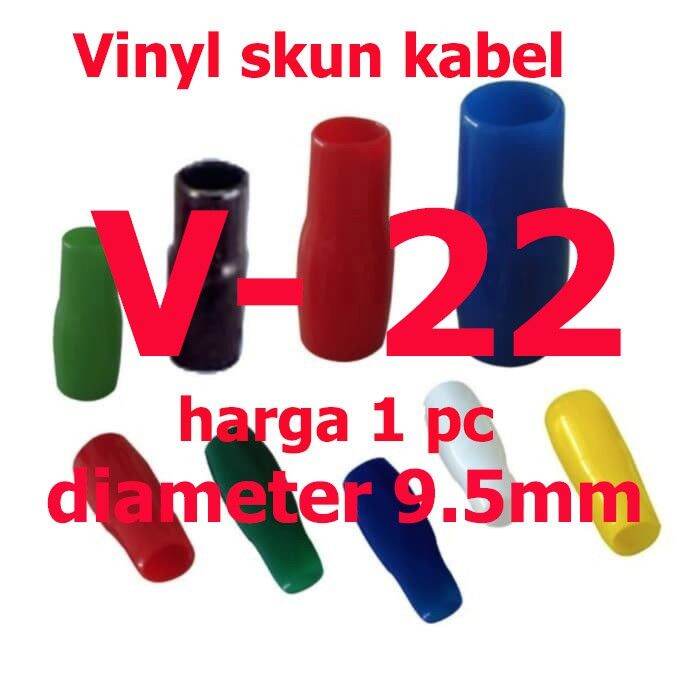 V-22 Vinyl Skun Kabel KSP V-22 terminal insulation karet 1 pc | Lazada ...