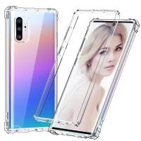 สำหรับ Samsung Note 10 Plus Case,ล้างเลเยอร์คู่กันกระแทกไฮบริด Soft TPU พลาสติกแข็งผลกระทบสูงฝาครอบป้องกัน Case สำหรับ Samsung Galaxy Note 10 + 5 กรัม 6.8 นิ้ว 2019