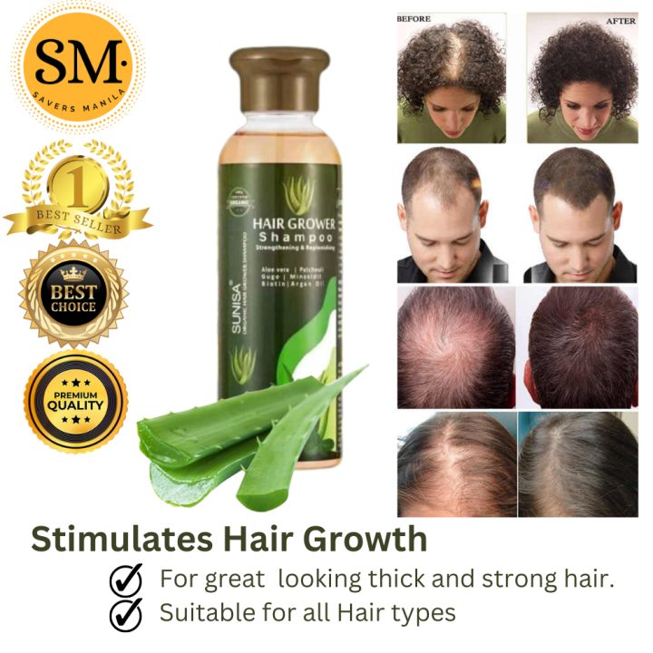 Original Sunisa Aloe Vera Hair Grower Shampoo Anti Hair Loss For Men ...