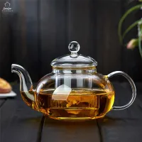 SWEEJAR Glass teapot Heat Resistant kettle jug tea set jugs Transparent tea maker with Infuser gift office home gift Glassware drinkware for home dinner 1PC