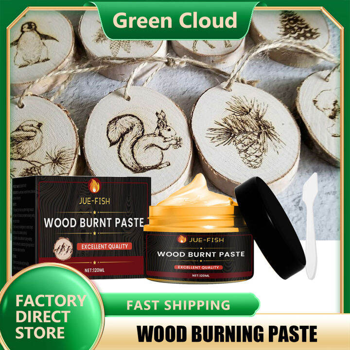 JUEFISH Wood Burning Paste Scorch Wood Burned Marker Pyrography Paste