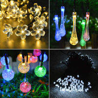 6M 7M LED Fairy Solar String Outdoor Garden light Lawn Lamps Waterproof Patio Landscape lighting Christmas Party Decoration