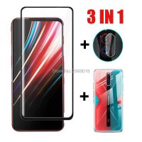 （misty shop）เคสกระจก3-In-1สำหรับปกป้องหน้าจอ Nubia Red Magic 5G ZTE Nubia Red Magic 5G NX659J ตัวปกป้องกล้องถ่ายรูปแก้ว