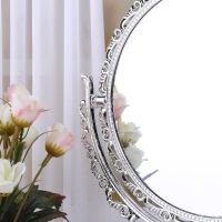 2 Sides Makeup Mirror Stand Table Cosmetic Mirror Plastic Dresser Mirrors Tools