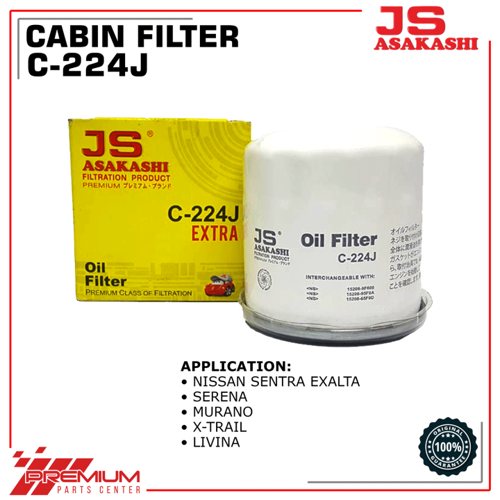 JS Oil filter C224J for NISSAN SENTRA, Almera (Vic C-224) | Lazada PH