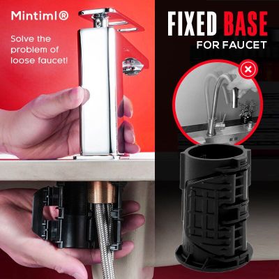 Faucet Fixed Base เหมาะสำหรับ32มม. เส้นผ่านศูนย์กลางภายนอกเกลียวท่ออ่างล้างหน้าก๊อกน้ำเท้าที่นั่ง Nut อุปกรณ์เสริม Quick Installation Tools