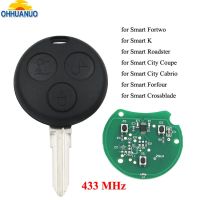 3 Ons 433กุญแจรีโมทศิลปะ/434Mhz สำหรับ Benz Key Art Fortwo Forfour Roadster