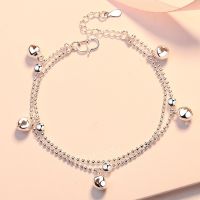 [COD] bracelet version simple and cute multi-layer double-layer bell Temperament all-match female anklet