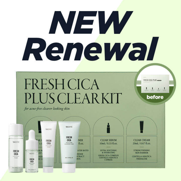 [NACIFIC] Fresh Cica Plus Clear Travel Kit | Lazada