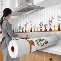 【cw】 Stove Sticker Temperature Resistant Wallpapers Decoration Adhesive Contact Paper