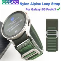 สายนาฬิกาไนลอน CCLCC อัลไพน์สำหรับนาฬิกา Samsung 3 4 5 4 4 44มม. 40มม. สาย5 Pro 45มม. สำหรับ Galaxy Watch 4 Classic 42 46มม. สำหรับ Amazfit