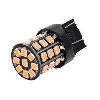 T20 10ชิ้น W21/5W 7443สตริงคู่33 Smd 2835โคมไฟที่จอดรถ Led ไฟเบรครถยนต์ตอนกลางวัน Lampu Jalan สีแดงสีขาวสีเหลืองอำพัน