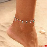 Trendy Fashion Stone Pendant Anklets For Women Vintage Summer Ankle Bracelet On the Leg Bohemian Foot Jewelry Accessories New