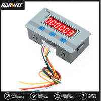 NANWEI Mini L-ED Digital Counter Module Dc/ AC5V ~ 24V Electronic Totalizer พร้อมอินเทอร์เฟซสัญญาณ NPN และ PNP 1 ~ 999999ครั้งช่วงการนับ