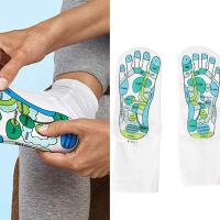 Illustrated Socks At Acupoints In English Illustrated Socks Massage Socks B5W4