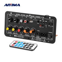 AIYIMA เครื่องขยายเสียงบลูทูธ12V 24V,AC220V ขยายสัญญาณซับวูฟเฟอร์โมโนไมโครโฟนคู่เครื่องขยายเสียงคาราโอเกะสำหรับลำโพง6-12นิ้ว