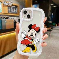 การ์ตูนน่ารักมิกกี้มินนี่คลื่นเคสโทรศัพท์ HP ฝาหลังเคสโทรศัพท์อ่อนใสสำหรับ OPPO A15S A16K A17K A31 A3S A52 A92 A53 A58 A54 A57 A77S A74 A11K A78 A55 A76 A96 A93 A95 Reno A12 Reno 5 Reno 6 Reno 7 Reno 8