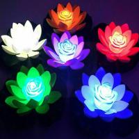 LED Waterproof Floating Light Battery Operated Lily Fish Wedding Garden Wishing Tank Night Decoration Lamp Pool Flower E7P2 Bulbs  LEDs HIDs