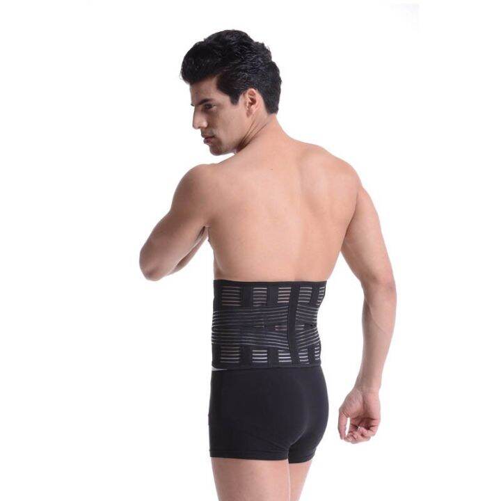 1pc-double-pull-back-lumbar-support-belt-waist-universal-orthopedic-corset-spine-decompression-trainer-brace