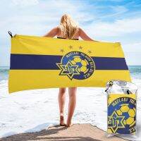 Israel Maccabi Aviv Fc Quick-Drying Bath Towel Beach Towel Can Be Used For Camping Fitness, Quick-Drying Foldable Belt Bag